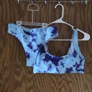Tie dye Bikini. Bottom and top. Large. New w/tags